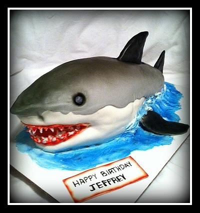Great White Shark Cake - Cake by Angel Rushing