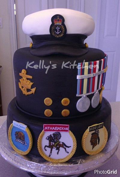 (Canadian) Navy Retirement cake - Cake by Kelly Stevens