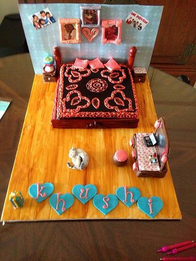 khushi's bedroom cake - Cake by CAKE RAGA