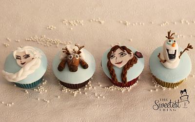 Frozen themed cupcakes  - Cake by The Sweetest Thing