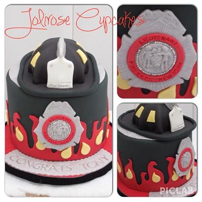 FDNY lieutenant cake - Cake by Jolirose Cake Shop