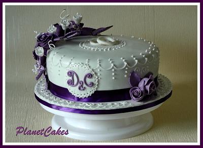  Diana & Carlos Civil Wedding - Cake by Planet Cakes