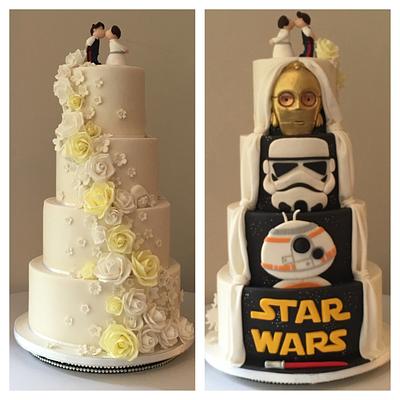 Hidden surprise wedding cake - Cake by Shereen