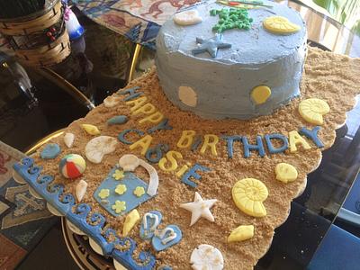 Fun at the beach  - Cake by Kim's Cakery