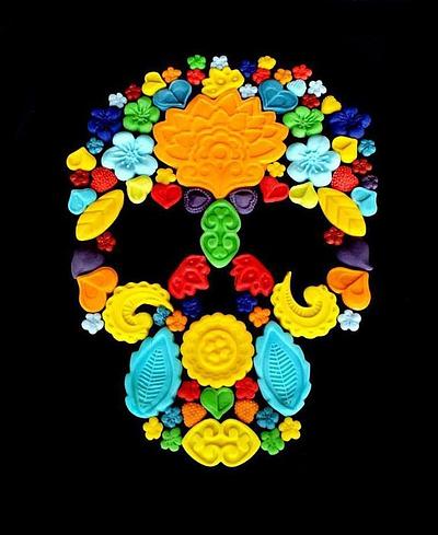 Hippie Skull - Cake by miettes