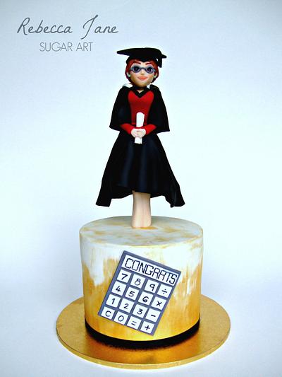 Accounting Graduation - Cake by Rebecca Jane Sugar Art