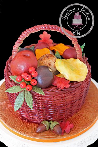 Basket with Mushrooms no.3 - Cake by Tynka