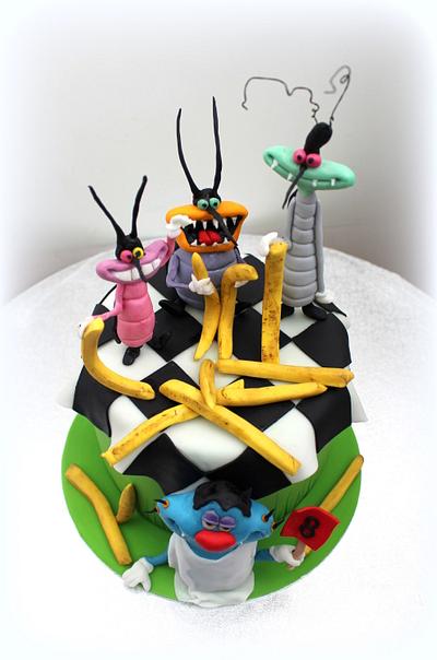 oggy and the cockroaches - Cake by Lucie Milbachová