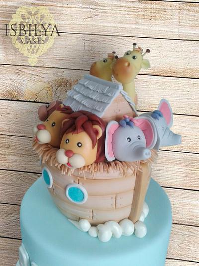 NOAH'S ARK CHRISTENING CAKE - Cake by Isbilya Cakes