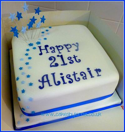Simple 21st Birthday Cake - Cake by Cakes by Lorna