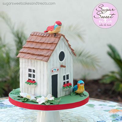 Bird House Cake - Cake by Angela, SugarSweetCakes&Treats