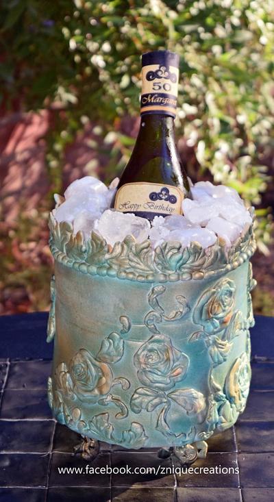 Winebottle Cake - Cake by Znique Creations