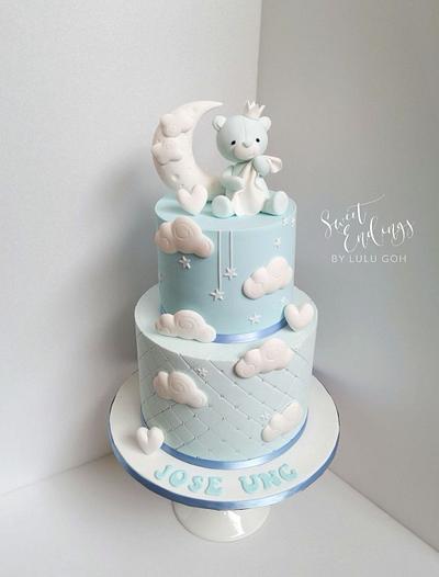 Blue baby bear - Cake by Lulu Goh