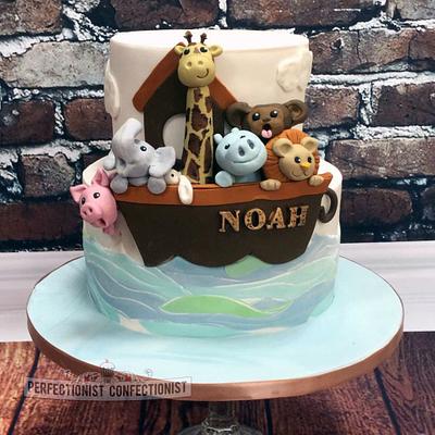 Noah - Noah's Ark Christening Cake - Cake by Niamh Geraghty, Perfectionist Confectionist