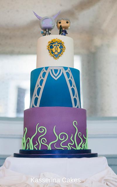 World of Warcraft wedding cake - Cake by Kasserina Cakes