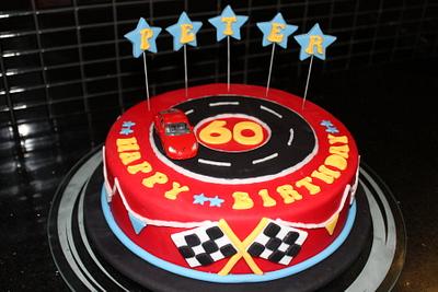 60th Car Cake - Cake by Anniescakes