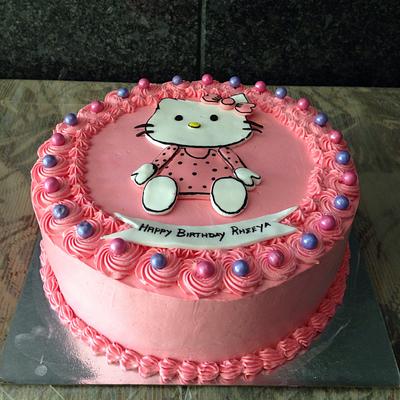 Hello kitty fresh cream cake - Cake by Sweettempt