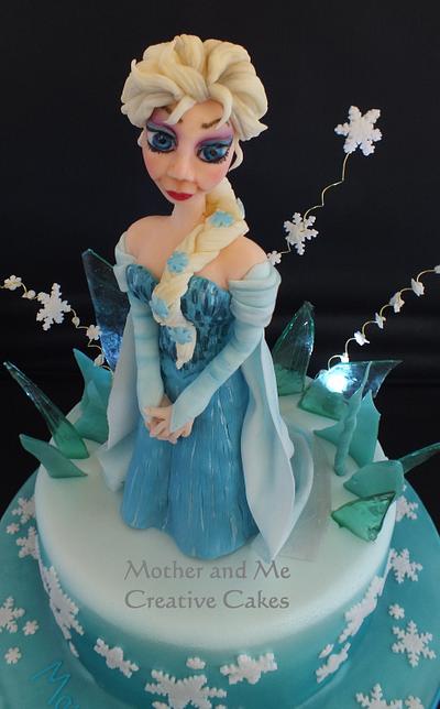 First attempt at Elsa - Cake by Mother and Me Creative Cakes