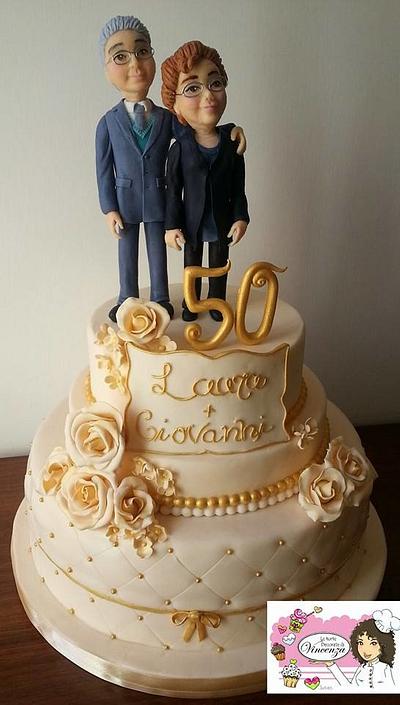 fifty years together - Cake by Vincenza Rito - l'Arte nelle torte