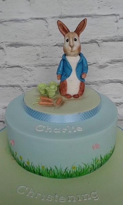 Peter Rabbit Christening cake - Cake by Jenny Dowd