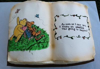 Classic Winnie The Pooh Book - Cake by TastyMemoriesCakes