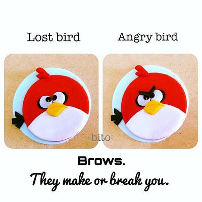 Angry Birds - Brows - Cake by Sheryl BITO