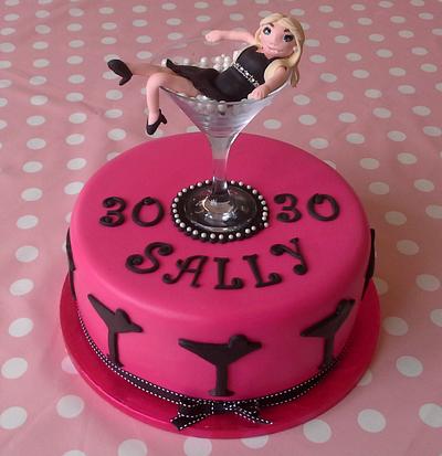 Martini birthday cake - Cake by Wendy 