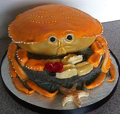 Crabby Wedding - Cake by GrandmaTilliesBakery