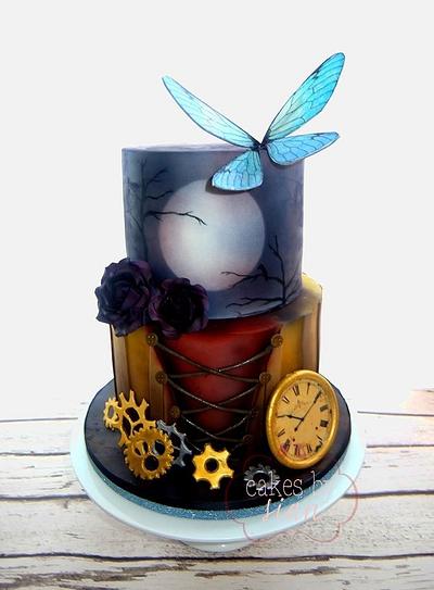 Steampunk and Gothic Birthday Cake - Cake by Cakes by Sian