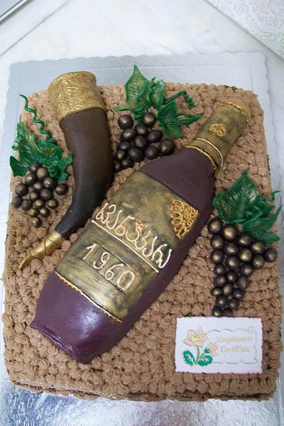 Wine bottle cake - Cake by maia Jumutia