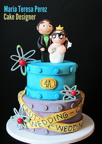 Big bang wedding  - Cake by Maria  Teresa Perez