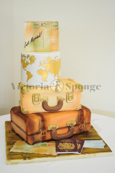 World Traveler Wedding cake - Cake by Victoria Forward