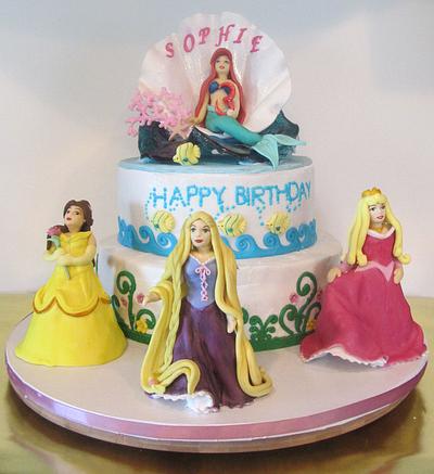 Disney Princesses Birthday Cake - Cake by Cake Creations by ME - Mayra Estrada
