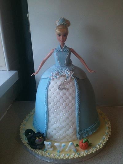Cinderella doll cake - Cake by Bezmerelda