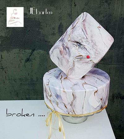 Sweet Art For World Light Day - Broken - Cake by Judith-JEtaarten