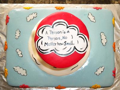 Dr. Seuss Baby Shower Cake - Cake by NumNumSweets