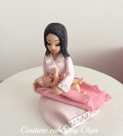 Bd cake topper for new mom - Cake by Couture cakes by Olga