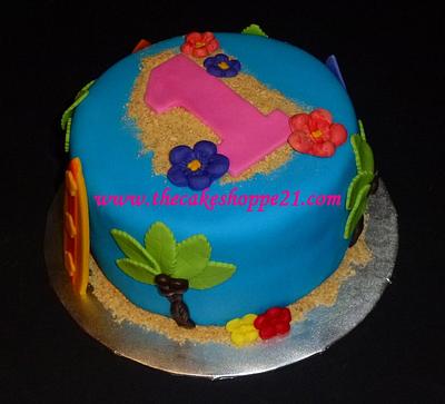 Hawaiian themed cake - Cake by THE CAKE SHOPPE