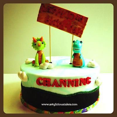 channing's dino - Cake by iriene wang