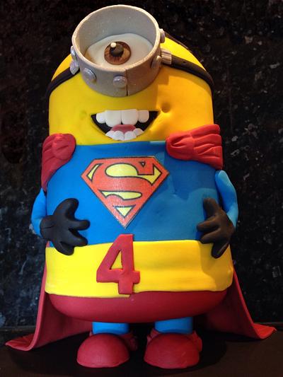 Superhero Minion - Cake by vanillasugar