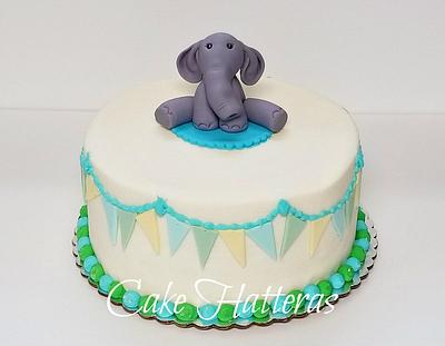 Elephant Baby Shower Cake - Cake by Donna Tokazowski- Cake Hatteras, Martinsburg WV