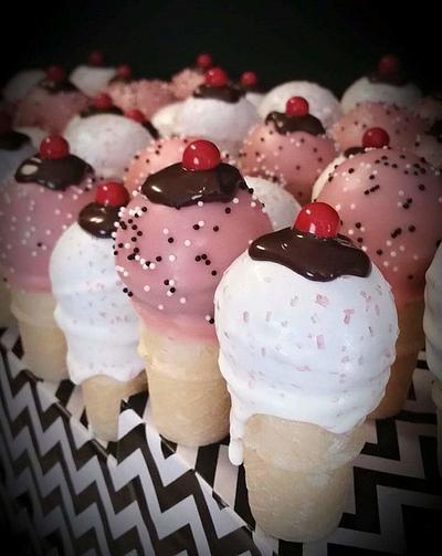 Iced cake pops - Cake by Terri Coleman