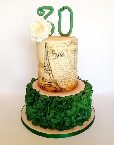 Vintage Paris Cake - Cake by Claire Lawrence