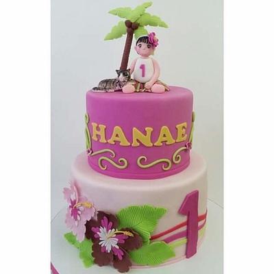 Hawaiian Theme Cake - Cake by The Pinkery Cake