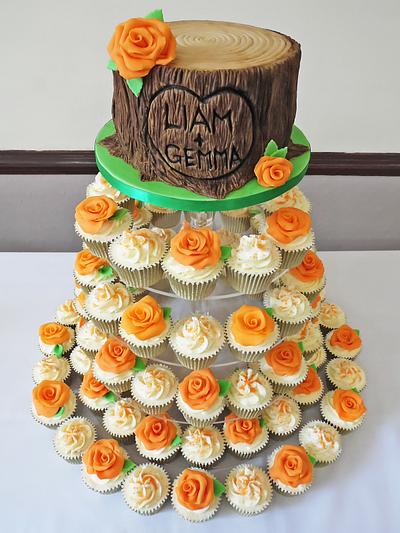 Wedding cupcake tower - Cake by Vanilla Iced 