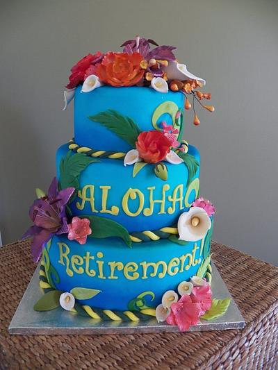 Aloha Retirement! - Cake by Sarah Myers