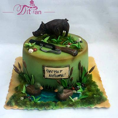 Cake for hunter and fisherman - Cake by Ditsan