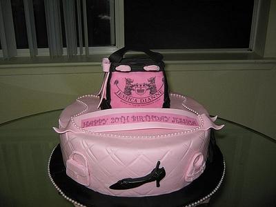 Jessica's Juicy Couture Purse Cake - Cake by Cakeicer (Shirley)