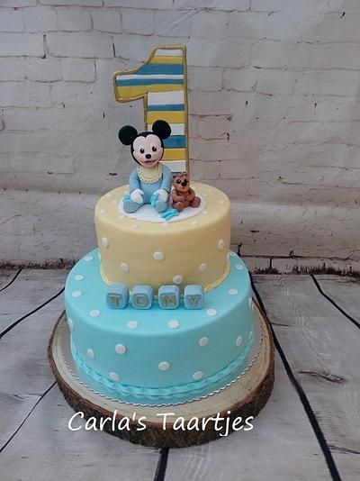 Baby Mickey  - Cake by Carla 