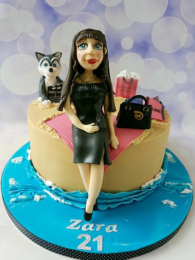 21st cake - Cake by Jenny Dowd